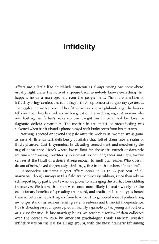 Infidelity and Other Affairs