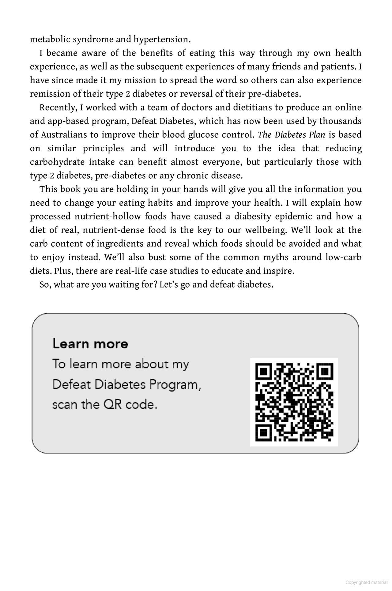 The Diabetes Plan